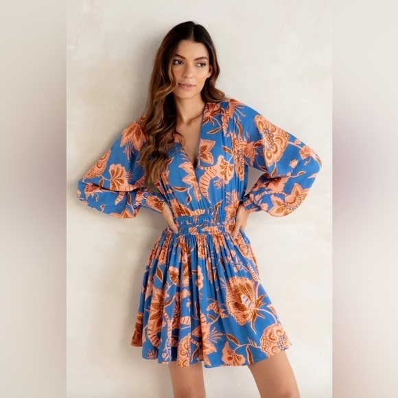 Omika Adele Dress in Sitara Azure - Picture 3 of 16